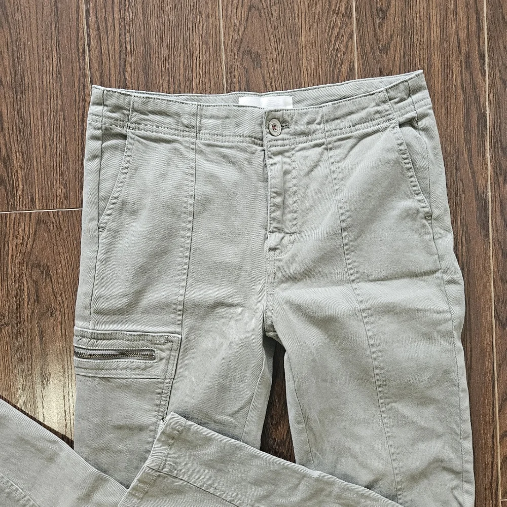 by Anthropologie Jefferson Moto Slim Fit Cargo Pants Size 26 - Picture 3 of 13